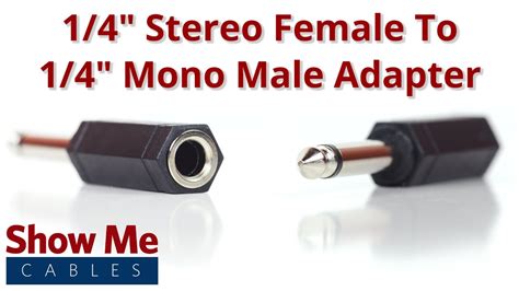 1/4 inch stereo to mono adapter|1.